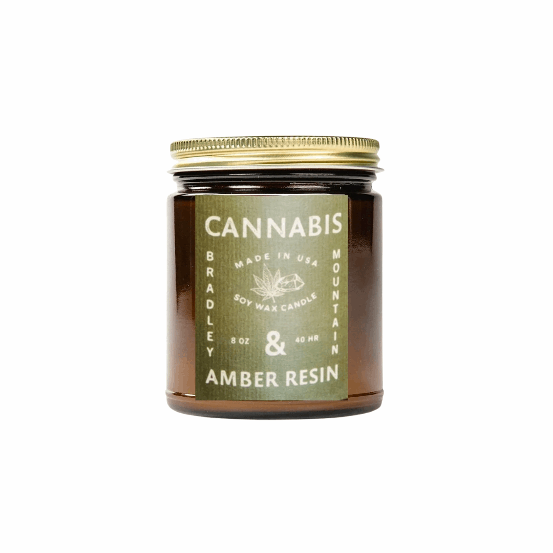 Cannabis + Amber Candle