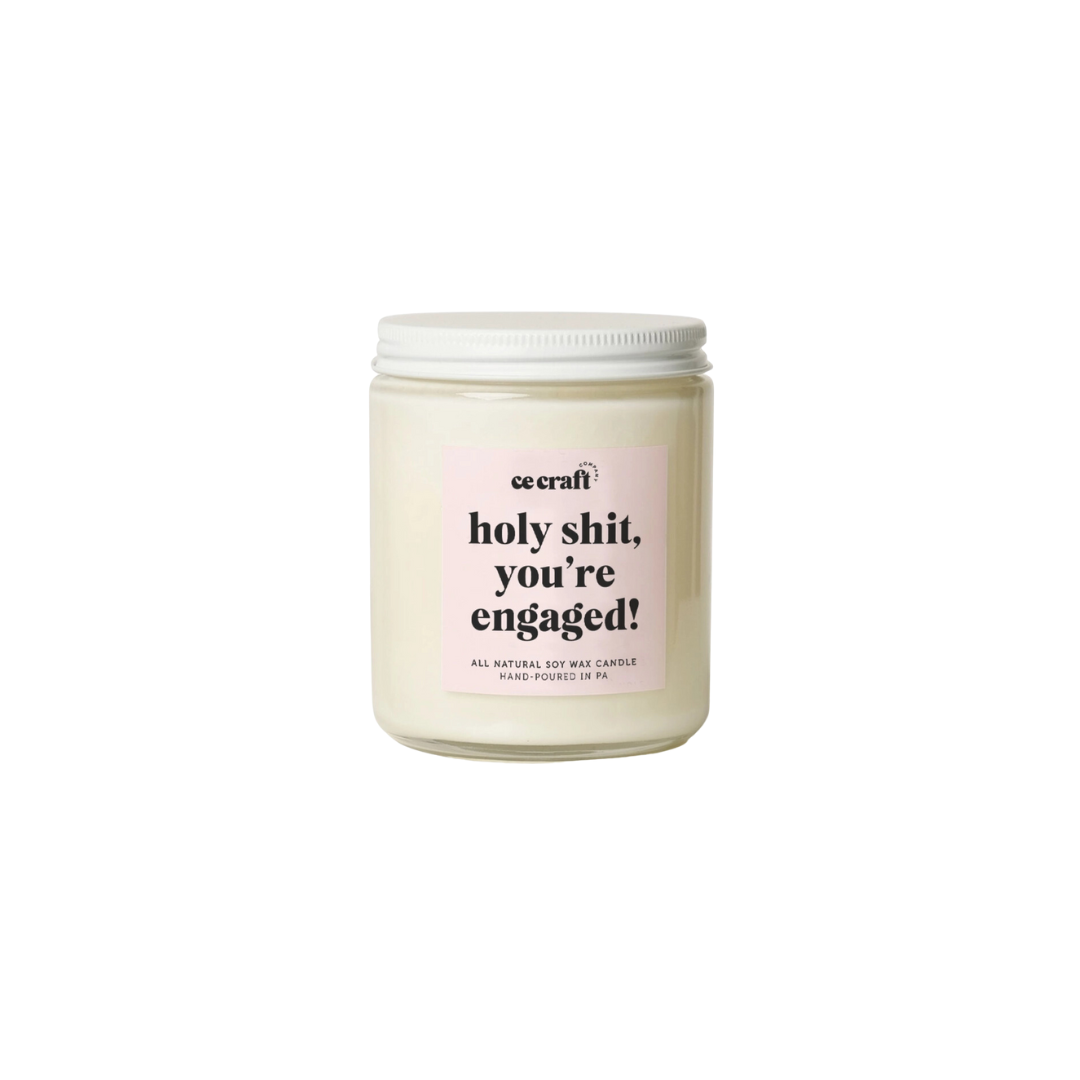 Holy Shit, You're Engaged Candle