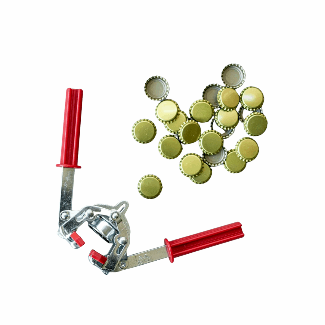 Home Brew Bottle Capper + Caps