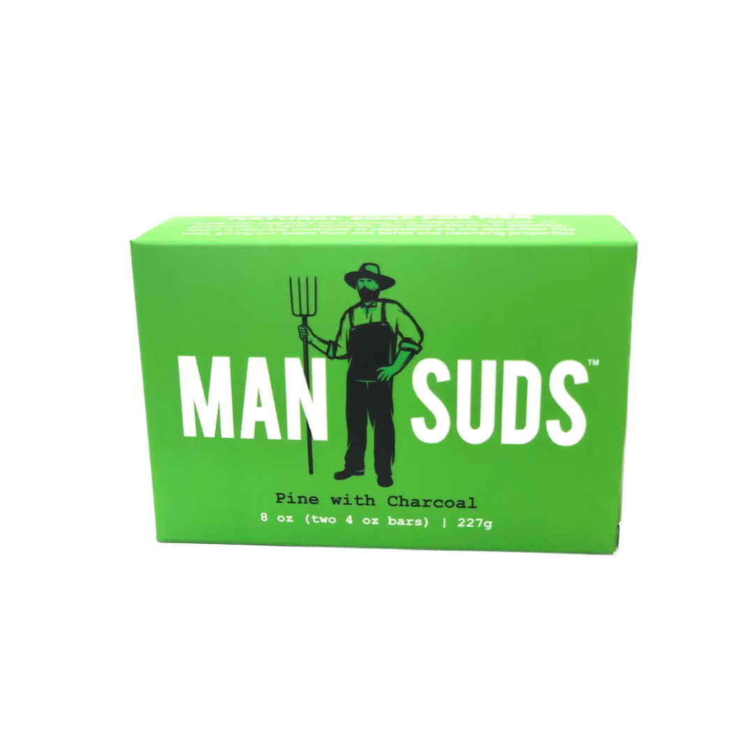 Man Suds Bar Soap - Natural Pine with Charcoal