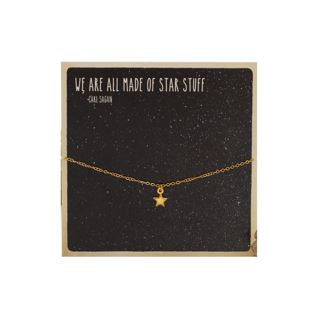 We Are All Made of Star Stuff Carded Necklace