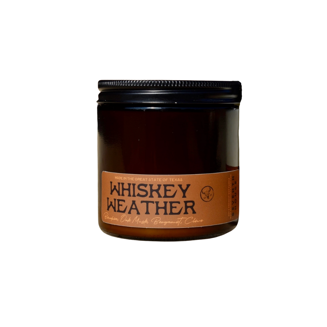Whiskey Weather - Bourbon, Oak Moss, Bergamot + Clove Candle