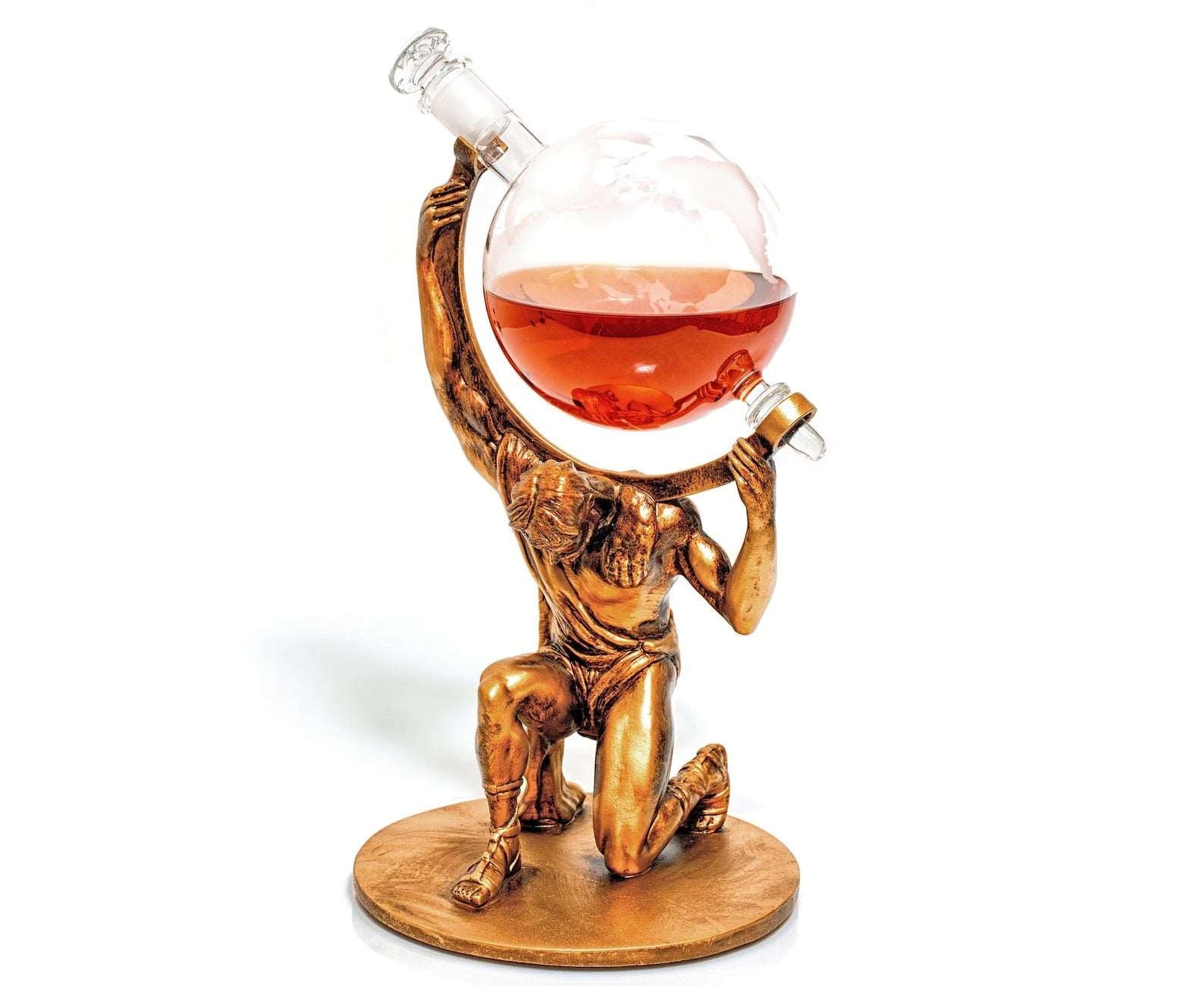 Atlas Bearer of Worldly Spirits Decanter