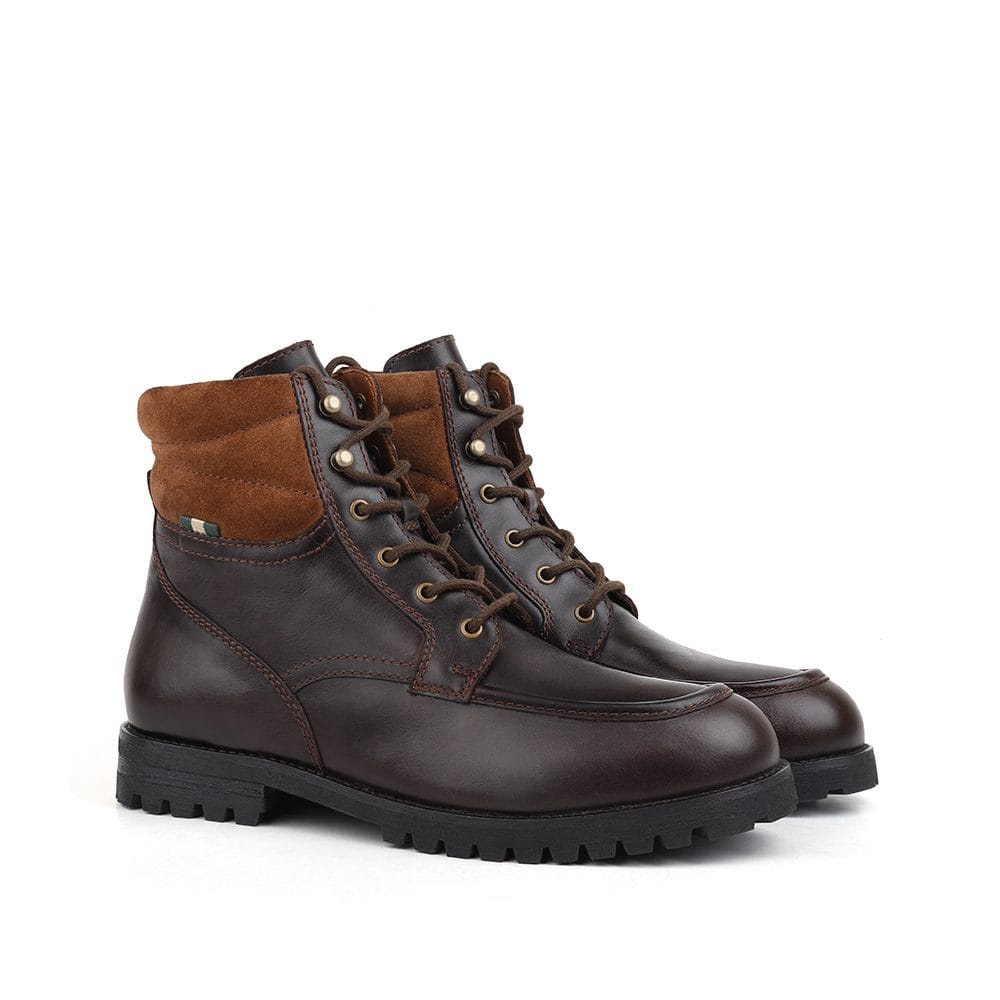 Milwaukee Boot Co. Burnham Waterproof Mac Toe Boot - Coffee