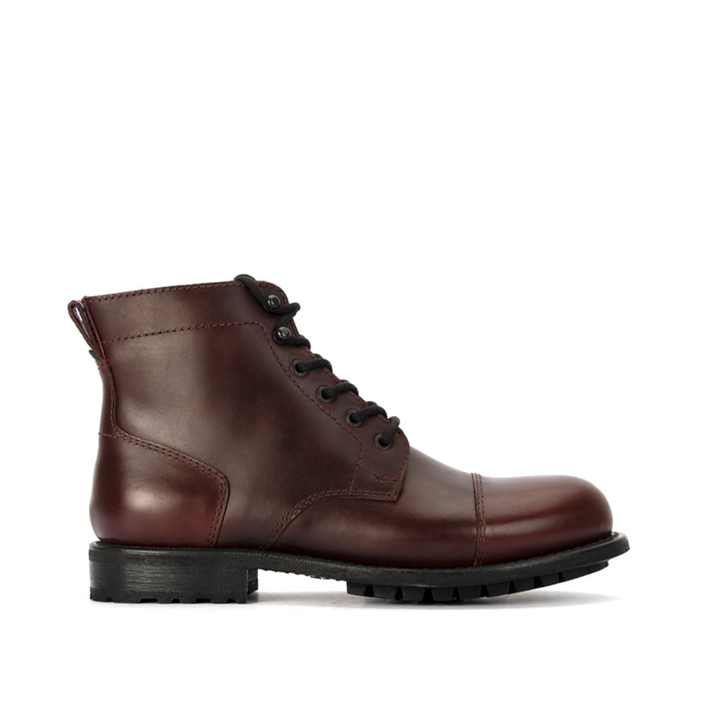 Milwaukee Boot Co. Pfister Cap Toe Boot - Oxblood