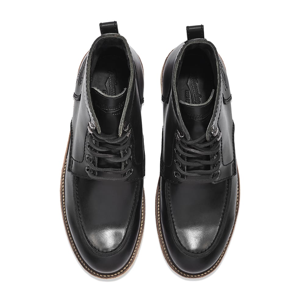 Milwaukee Boot Co. Bradford Moc Toe Boot - Black
