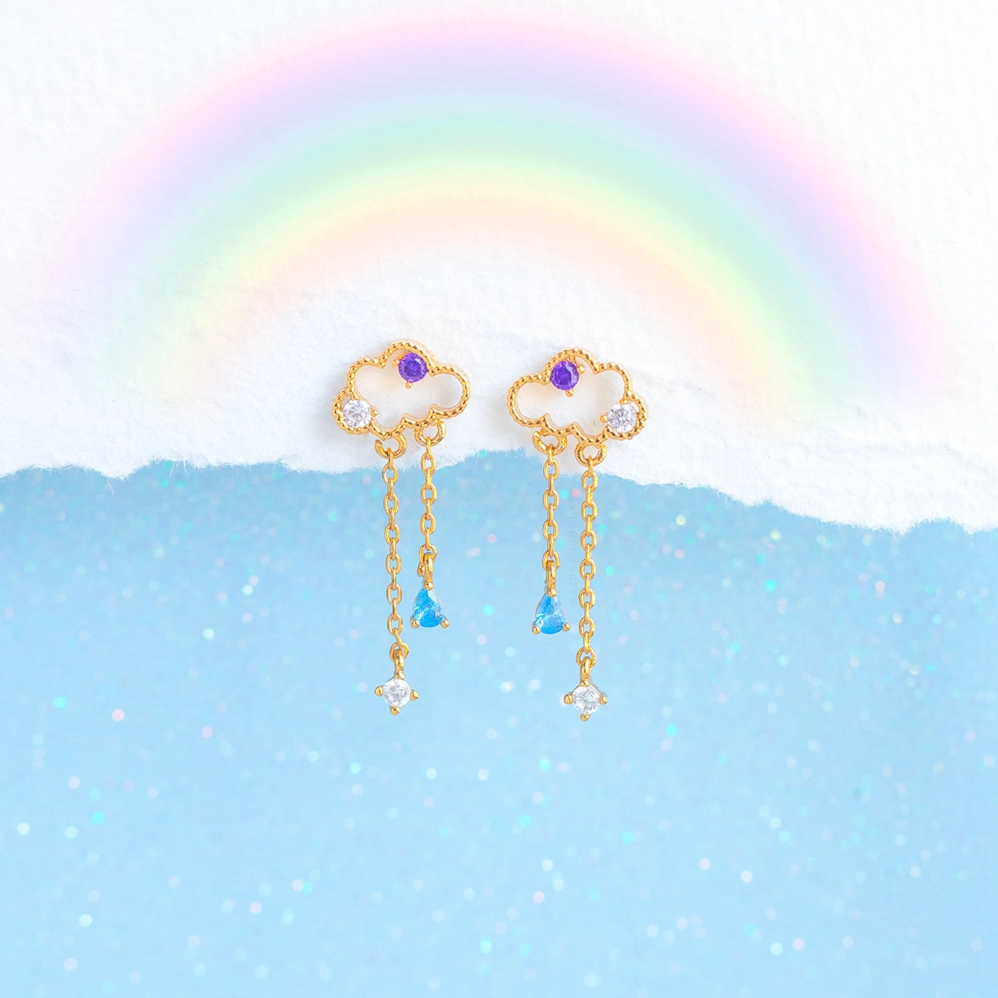Reigning Cloud Dangle Earrings