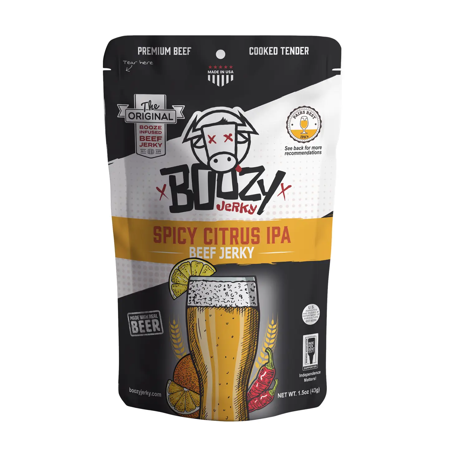 Boozy Jerky - Spicy Citrus IPA