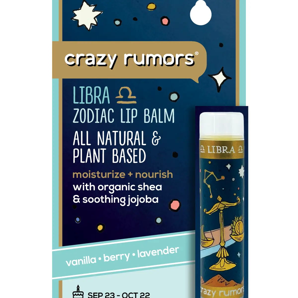 Libra Zodiac Lip Balm