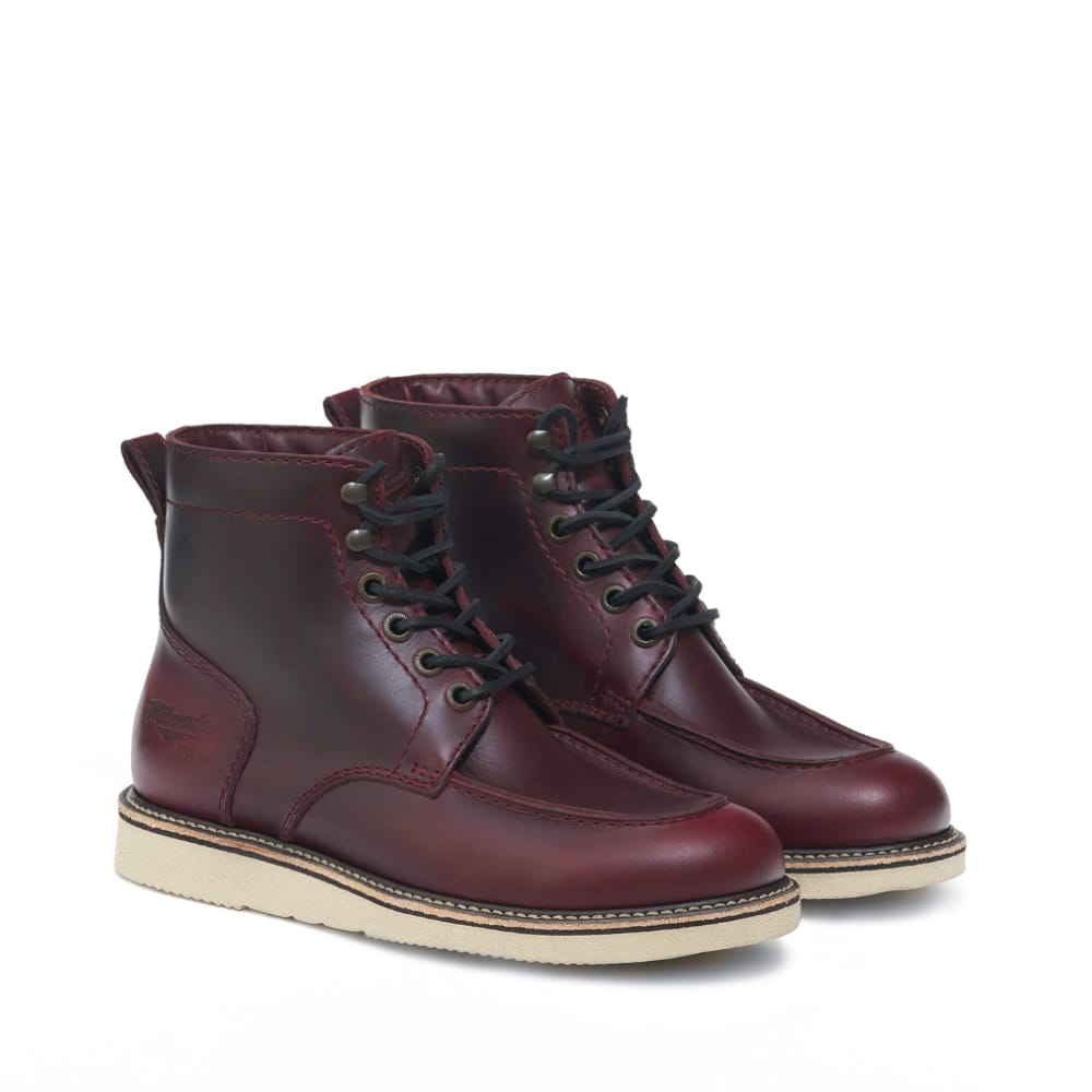 Milwaukee Boot Co. Bradford Moc Toe Boot - Oxblood