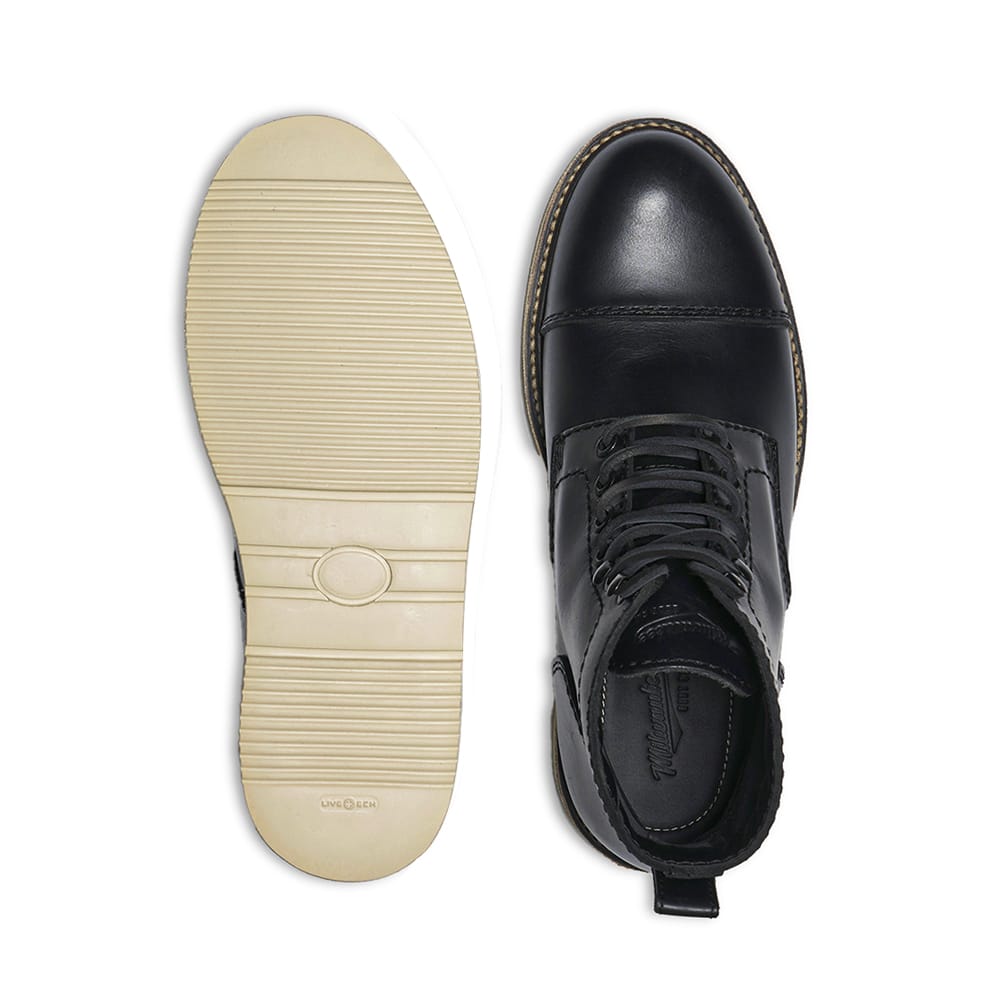 Milwaukee Boot Co. Brady Cap Toe Boot - Black