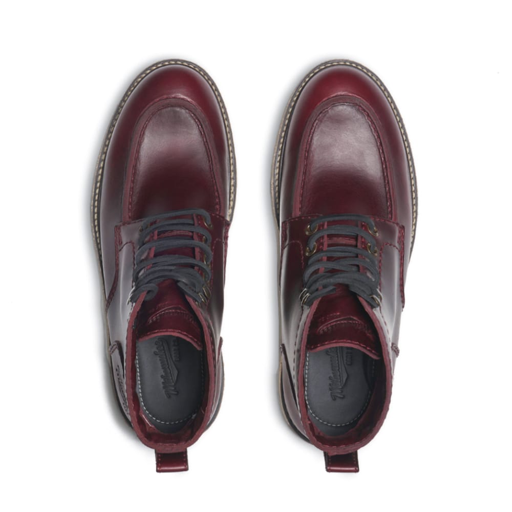 Milwaukee Boot Co. Bradford Moc Toe Boot - Oxblood