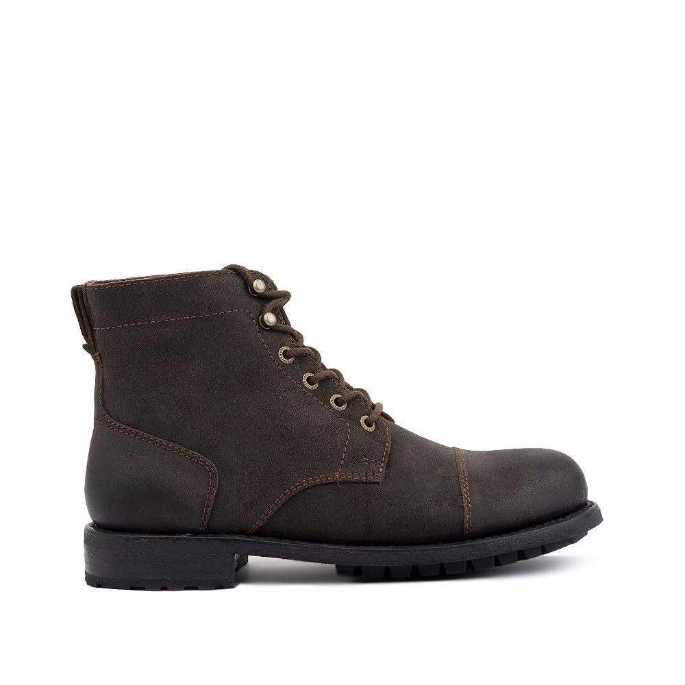 Milwaukee Boot Co. Pfister Cap Toe Boot - Chocolate