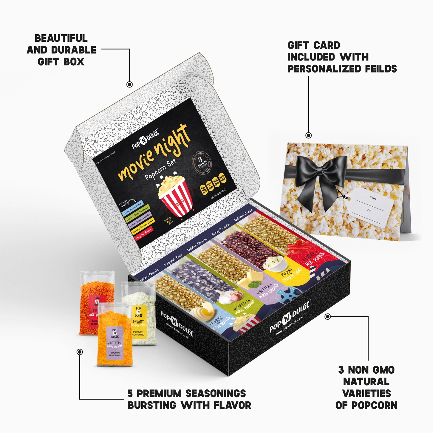 Movie Night Popcorn Set