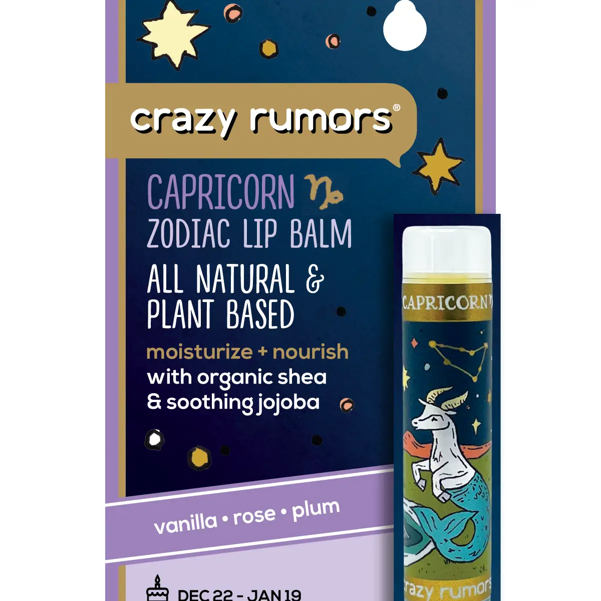 Capricorn Zodiac Lip Balm