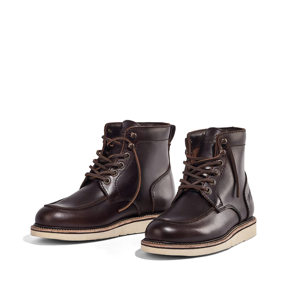 Milwaukee Boot Co. Bradford Moc Toe Boot - Dark Brown