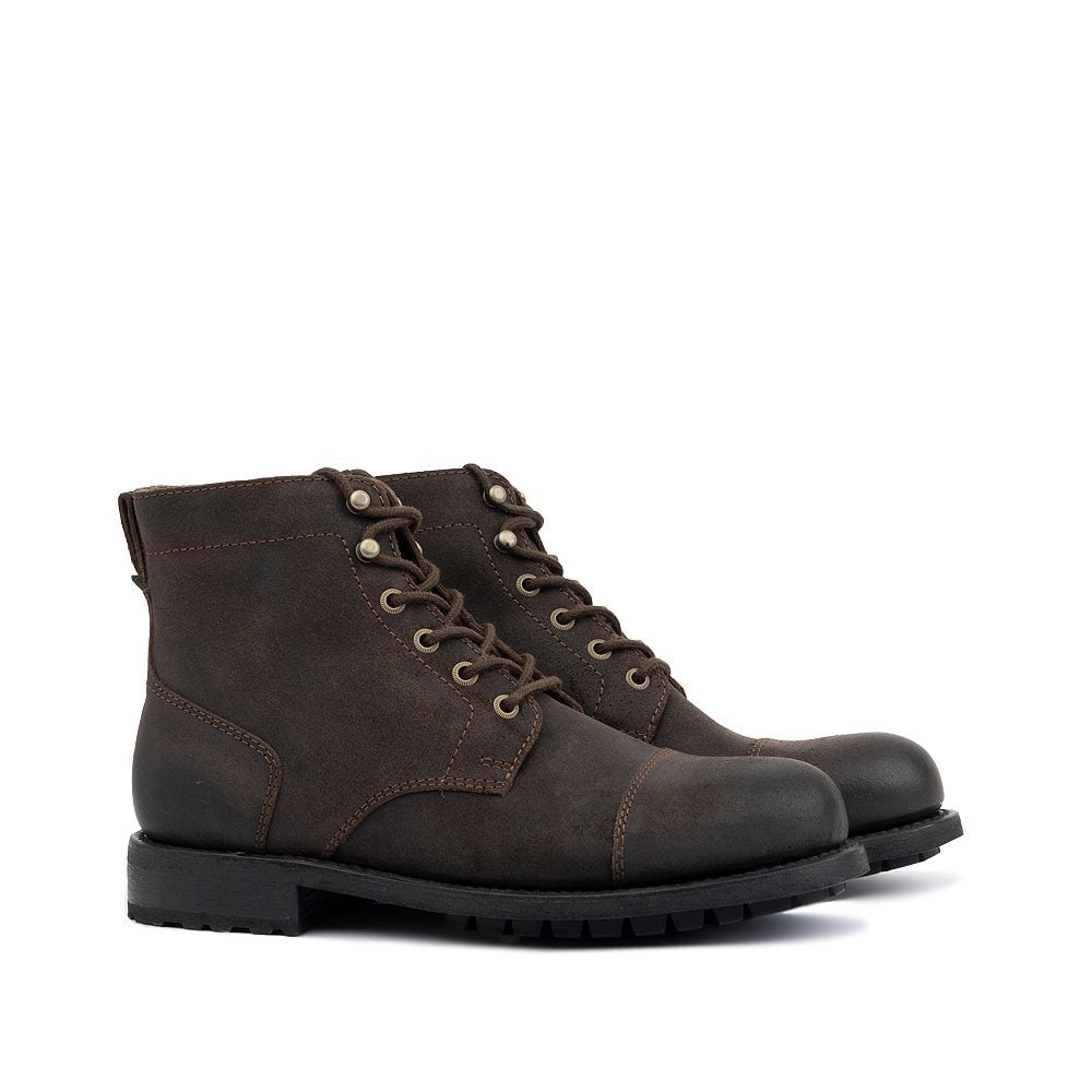 Milwaukee Boot Co. Pfister Cap Toe Boot - Chocolate