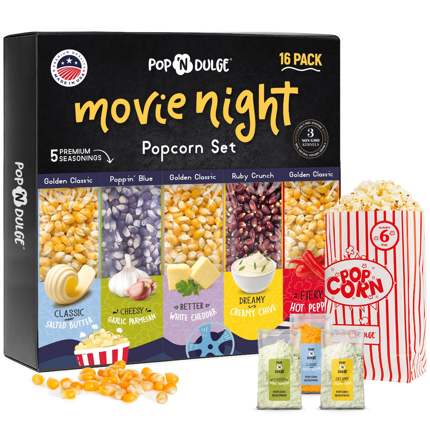Movie Night Popcorn Set