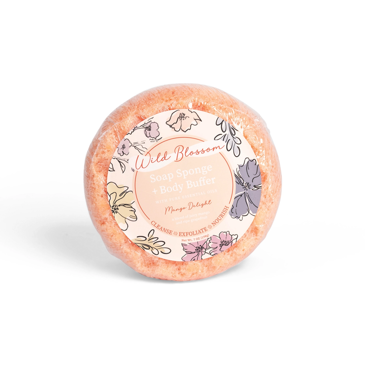 Soap Sponge + Body Buffer - Mango Delight