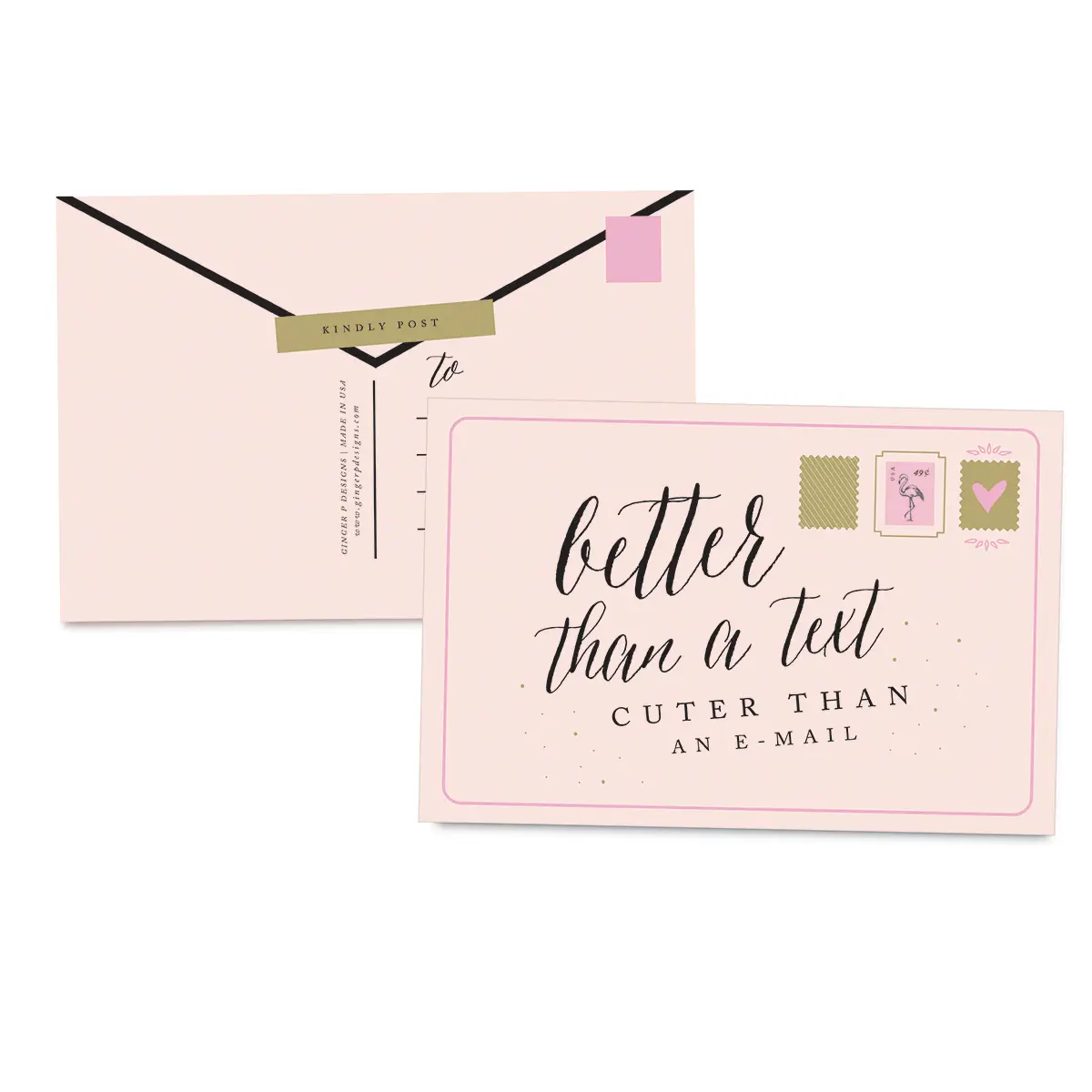 Better Than a Text, Cuter Than an Email Postcard Set