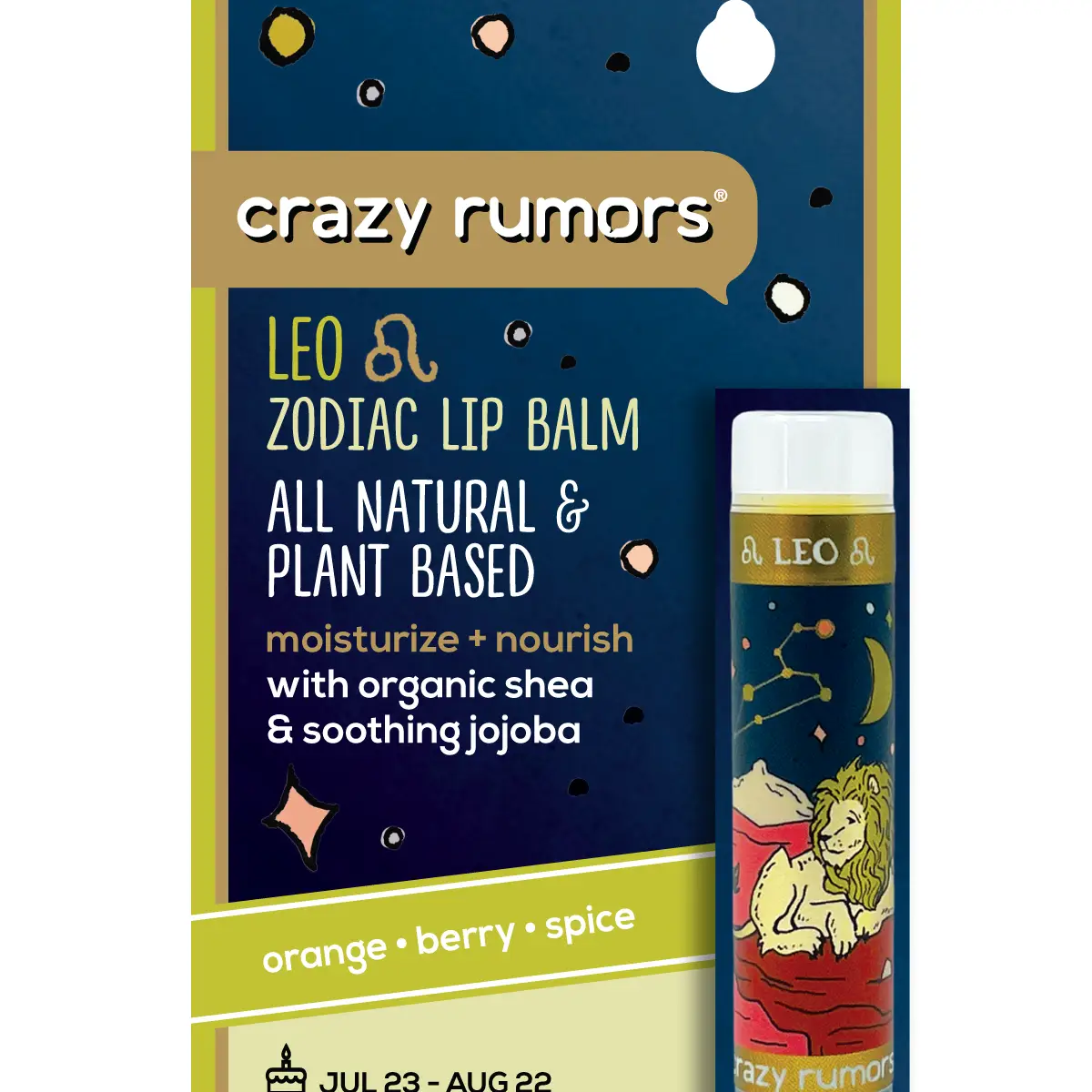 Leo Zodiac Lip Balm