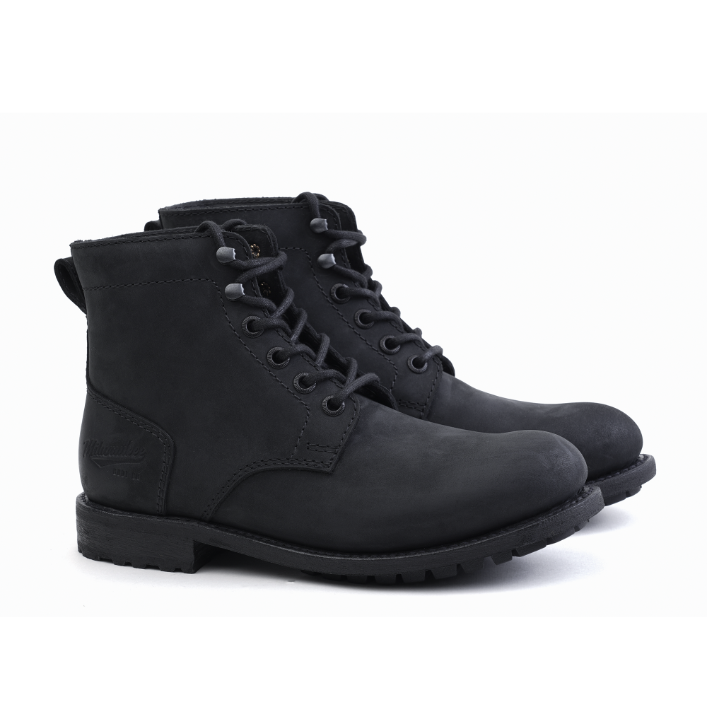 Milwaukee Boot Co. Pfister Plain Toe Boot - Black