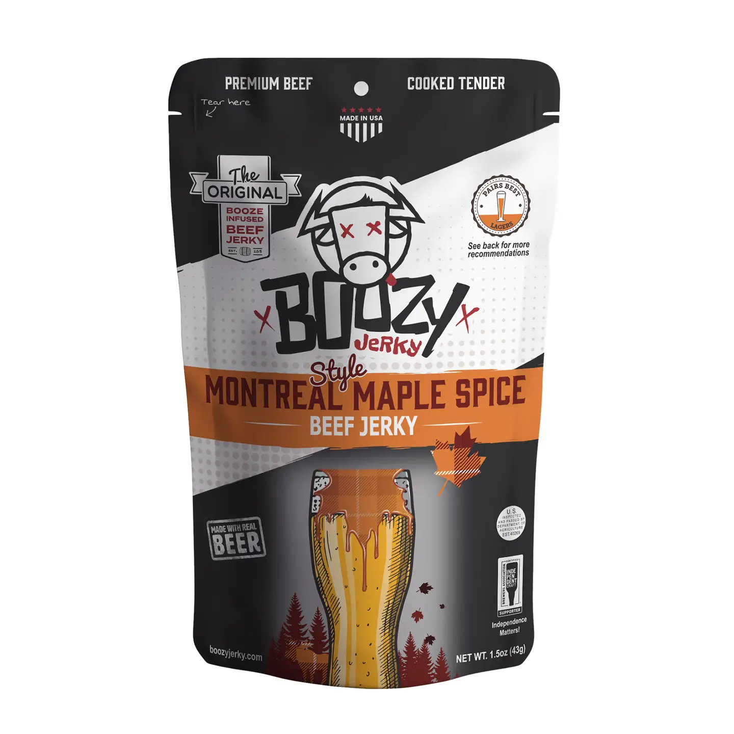 Boozy Jerky - Montreal Maple Spice