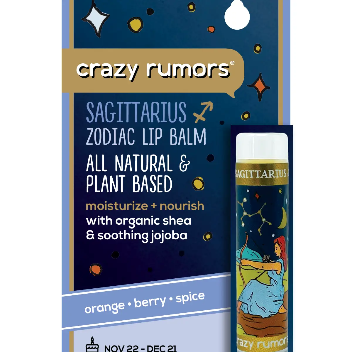 Sagittarius Zodiac Lip Balm