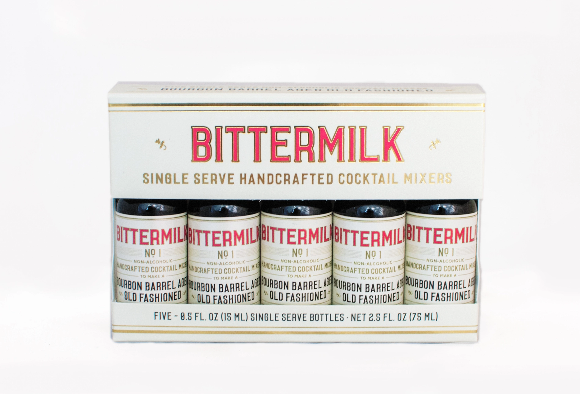 Bittermilk Bourbon Barrel Old Fashioned Mix - Set of 5 Minis