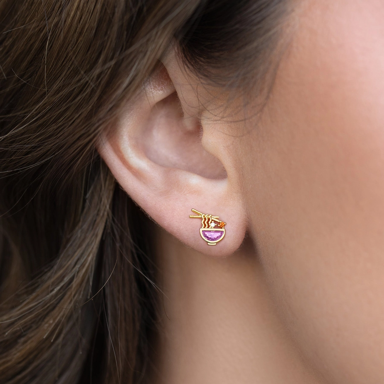 Ramen Bowl Stud Earrings