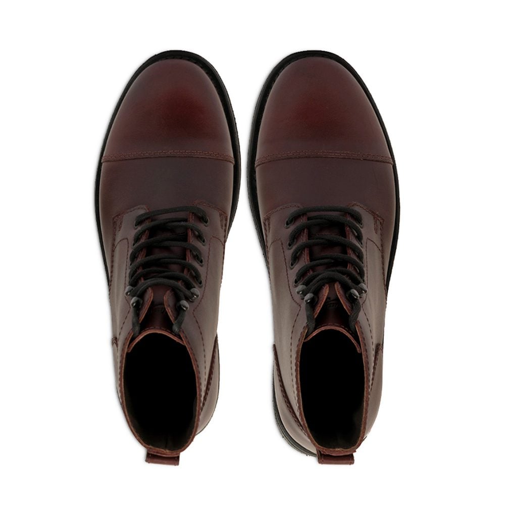 Milwaukee Boot Co. Pfister Cap Toe Boot - Oxblood