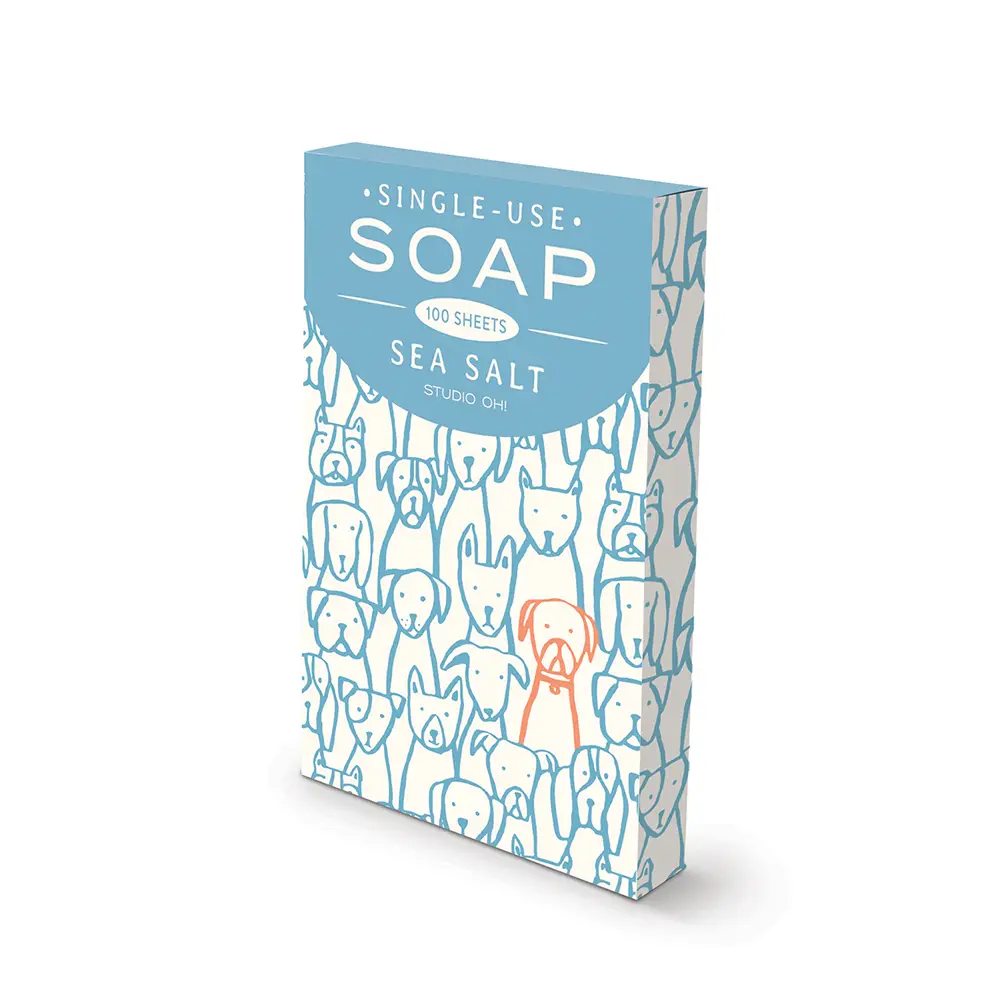 Puppy Pile 100 Single-Use Soap Sheets