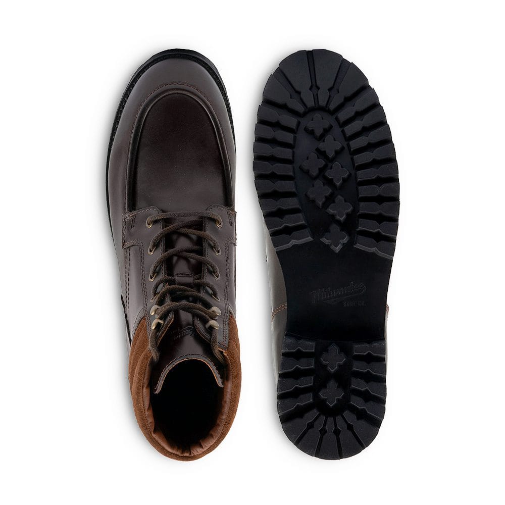 Milwaukee Boot Co. Burnham Waterproof Mac Toe Boot - Coffee