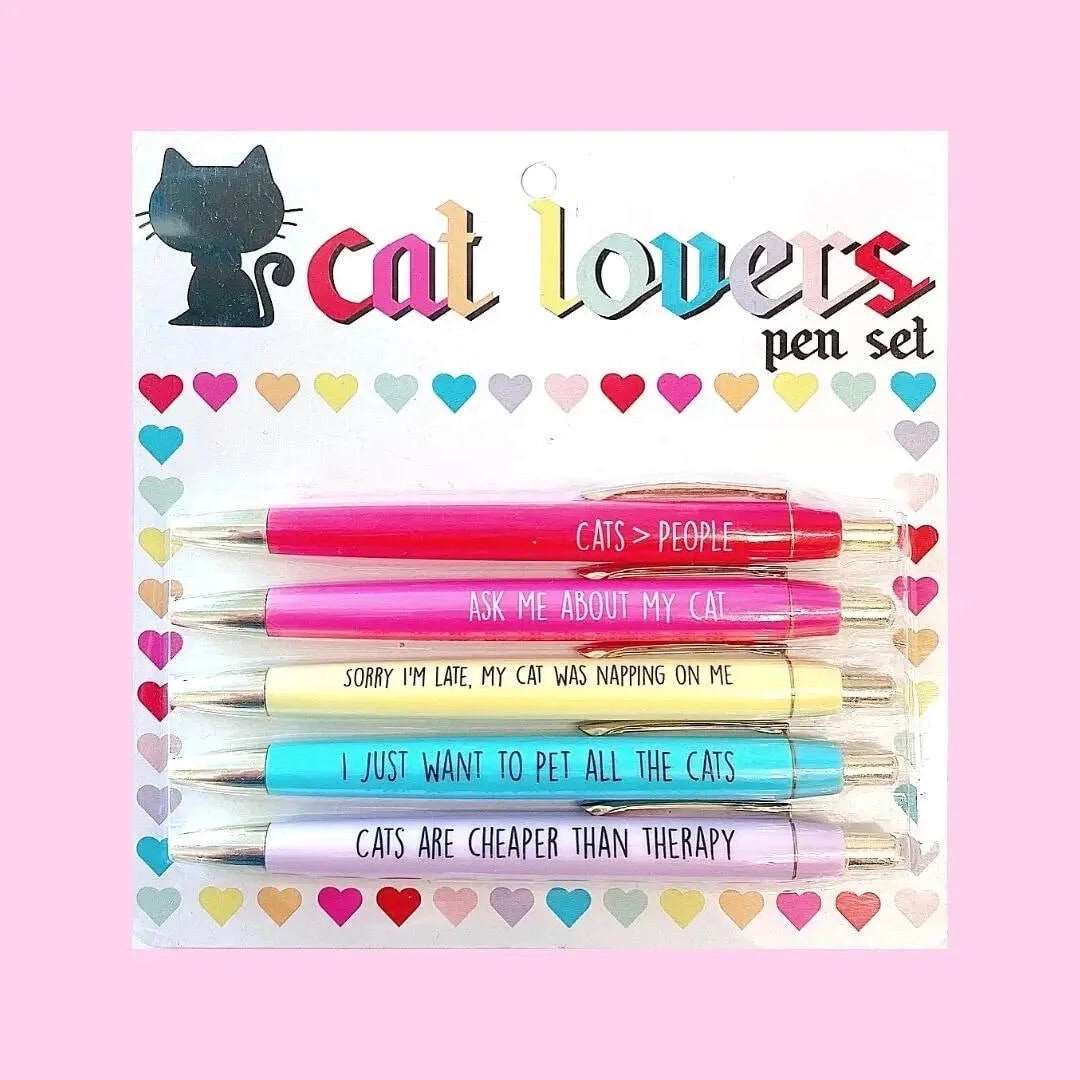 Cat Lover Pen Set