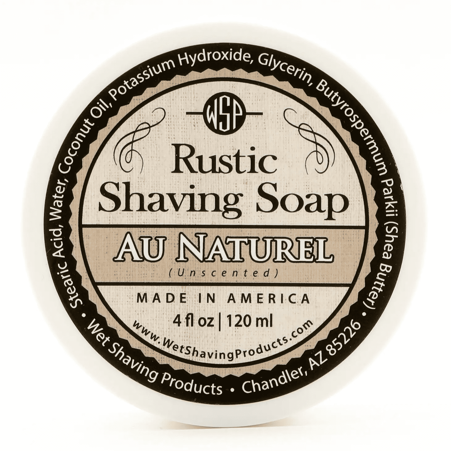 Rustic Shaving Soap - Au Naturel