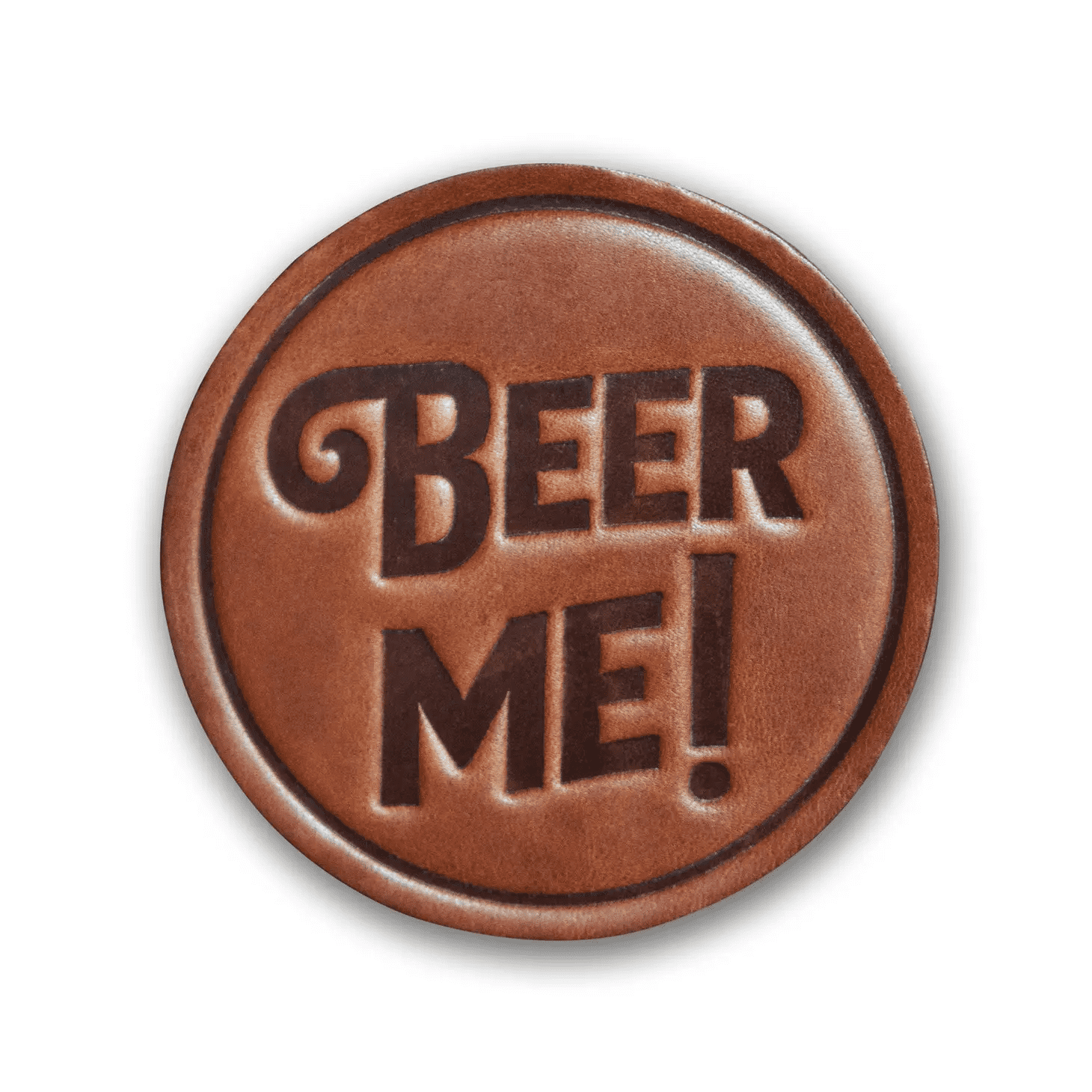 Sugarhouse Leather Coasters Beer Me