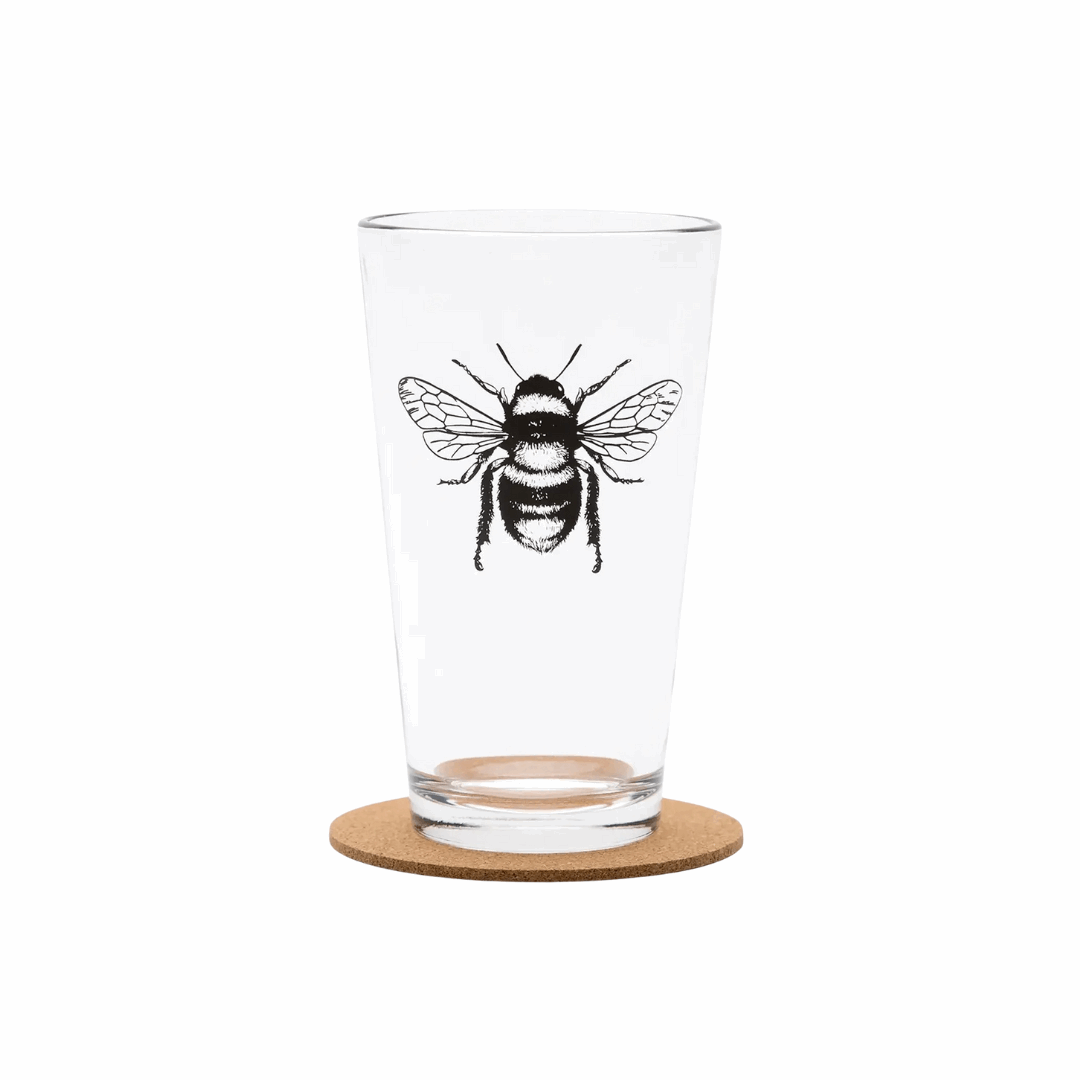 Bee Pint Glass
