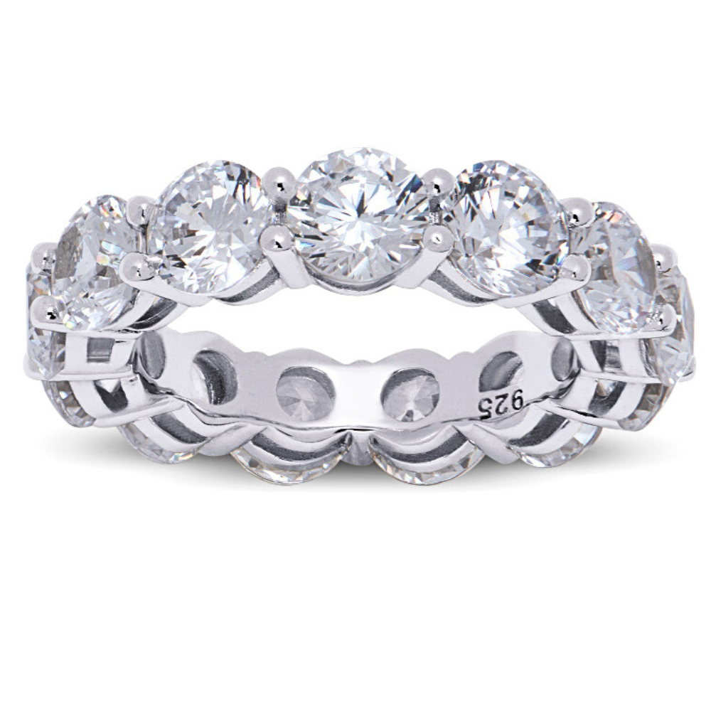 Starlette Evelyn Eternity Ring in Silver