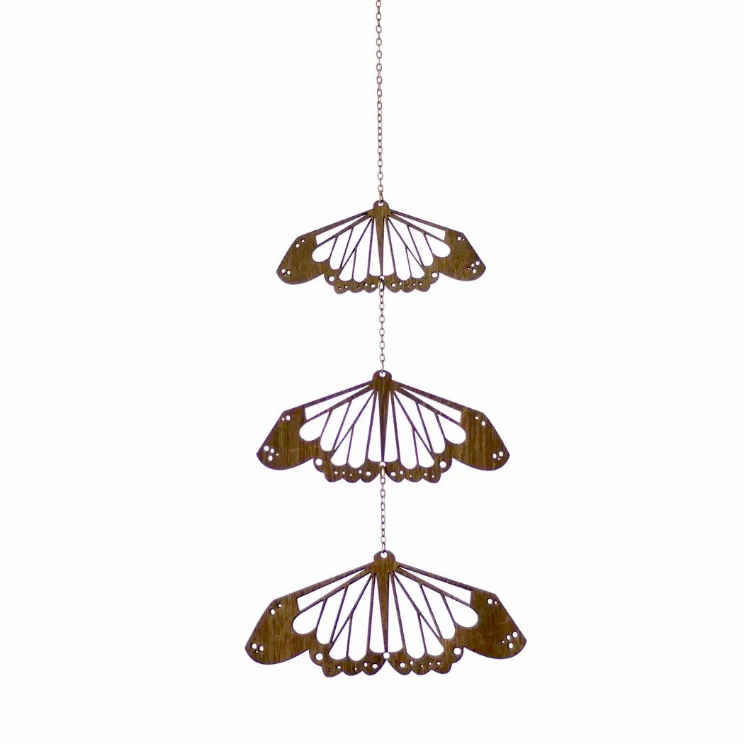 Wooden Butterfly Mobile