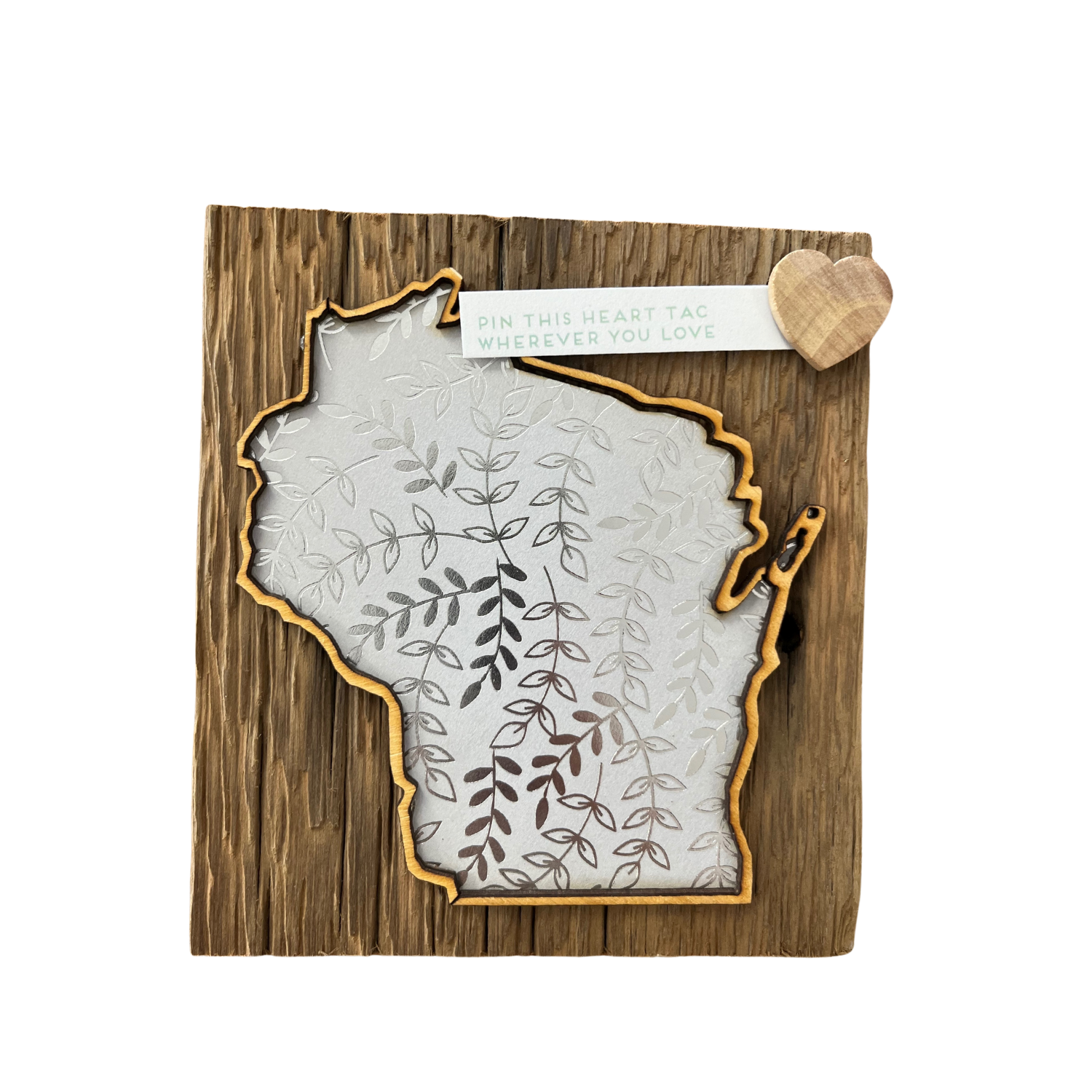 Love Where You Live Wall Art - Wisconsin