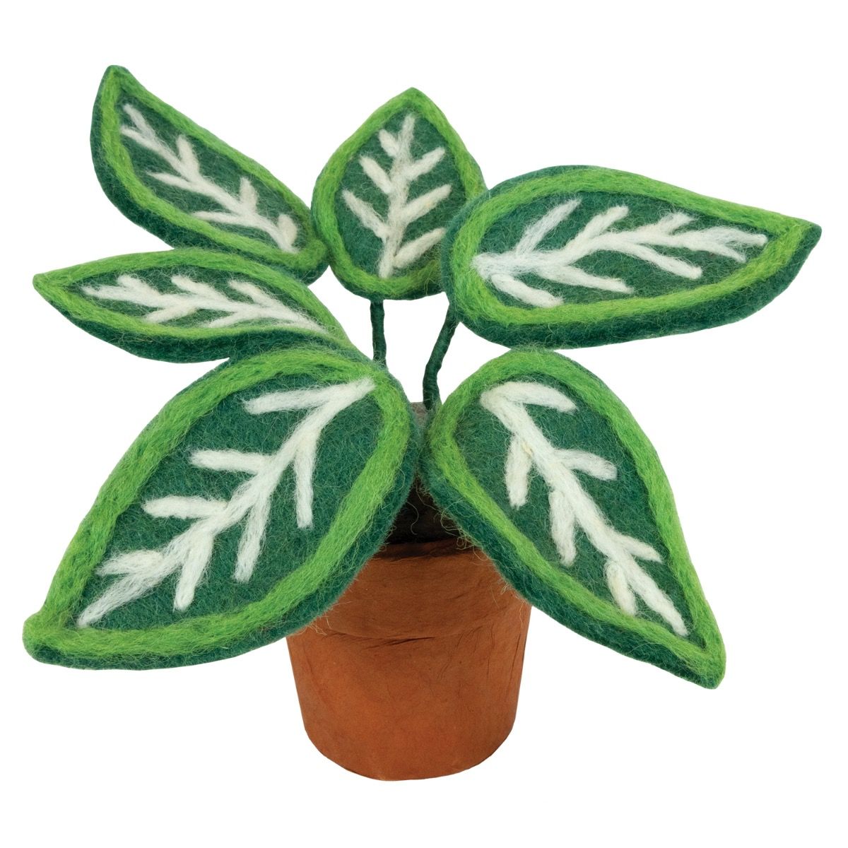 Felt Zebra Potted Plant