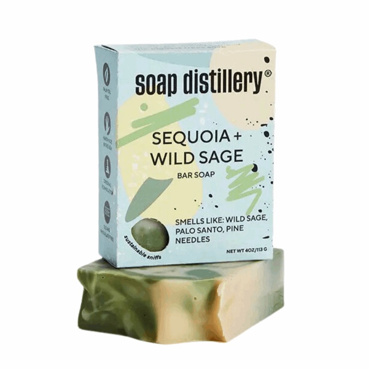 The Soap Distillery Sequoia + Wild Sage Bar Soap