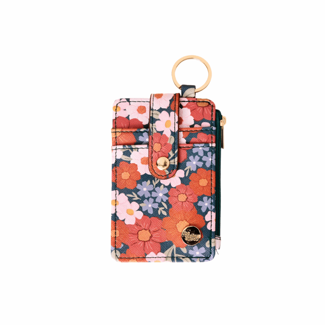 Keychain Wallet - Wild About Teal