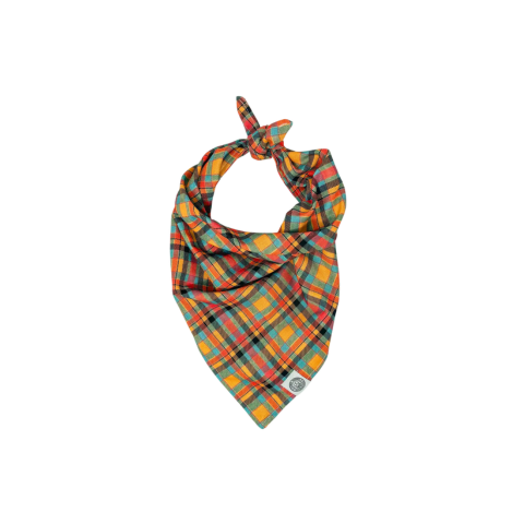 Jack Dog Bandana | Harvest Plaid