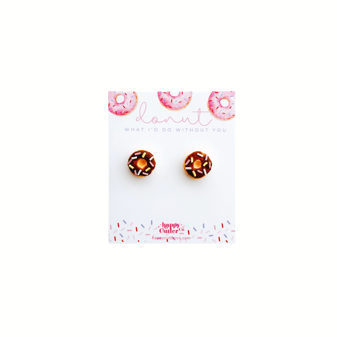 Donut What I'd Do Without You Stud Earrings