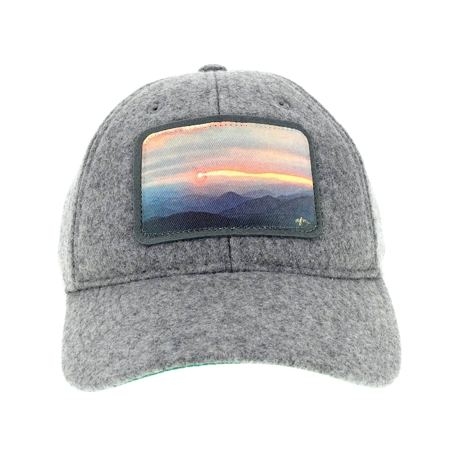 Mountain Sunset Vintage Wool Flannel Hat