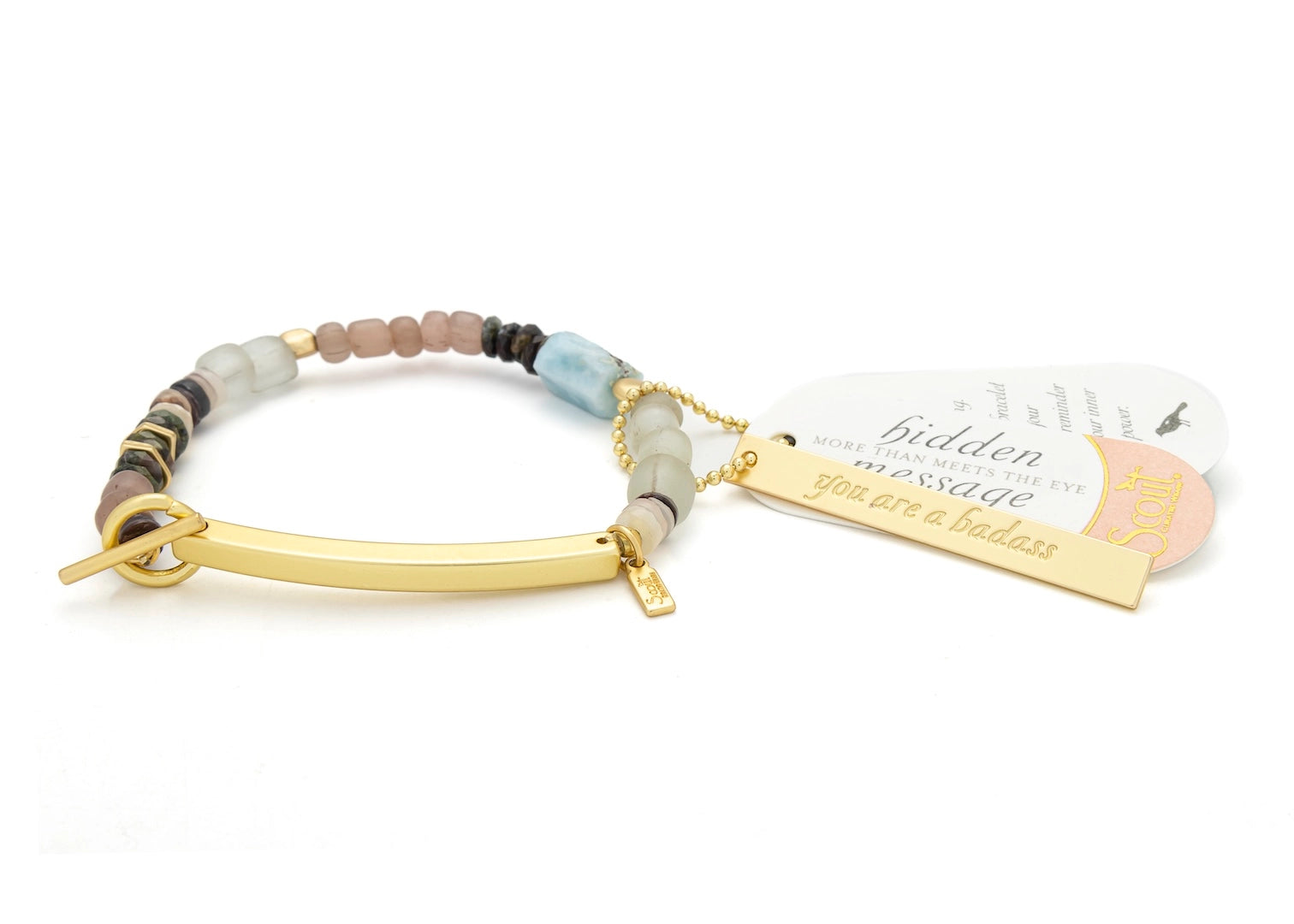 Hidden Message Bracelet - You Are a Badass