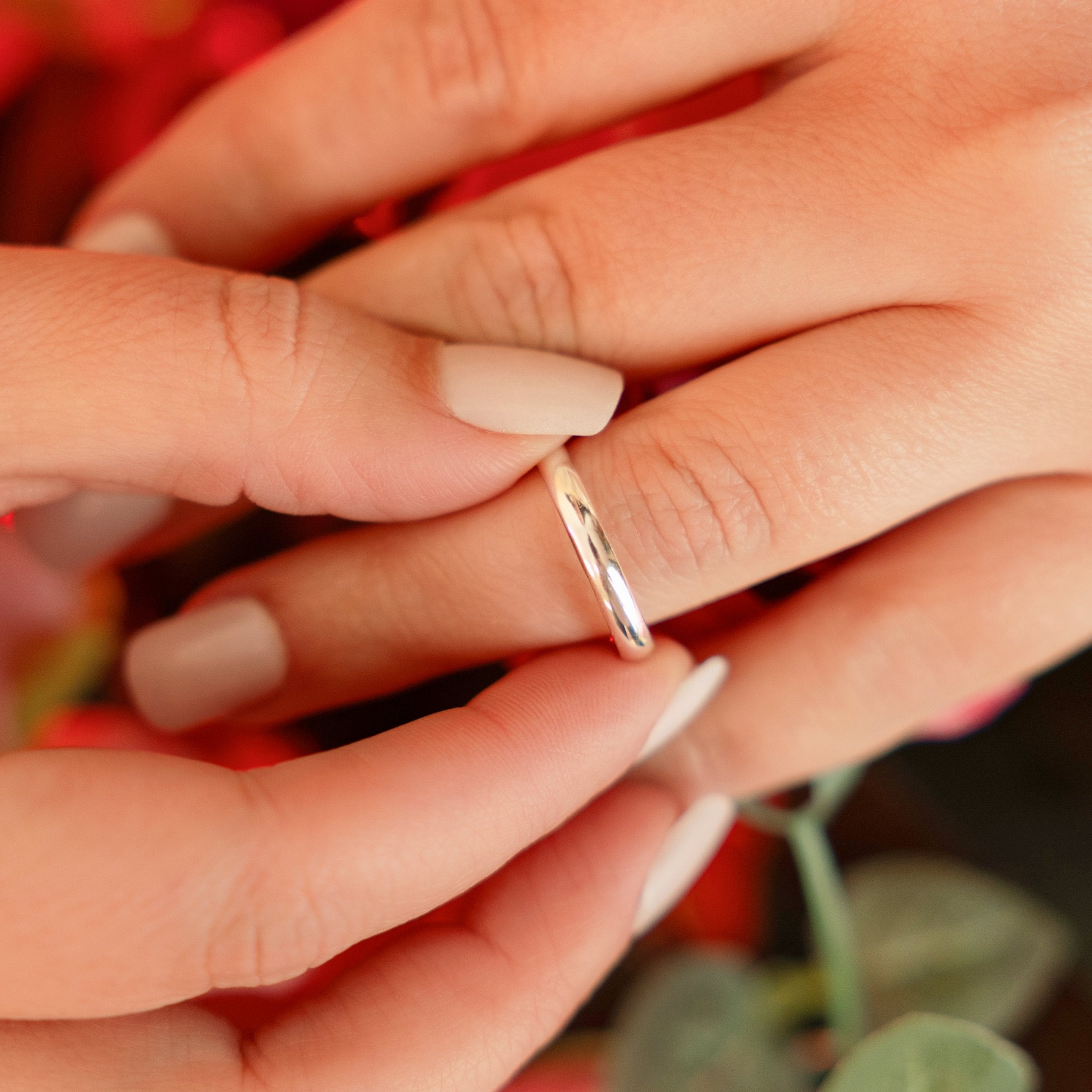 Starlette Beth Silver Band Ring