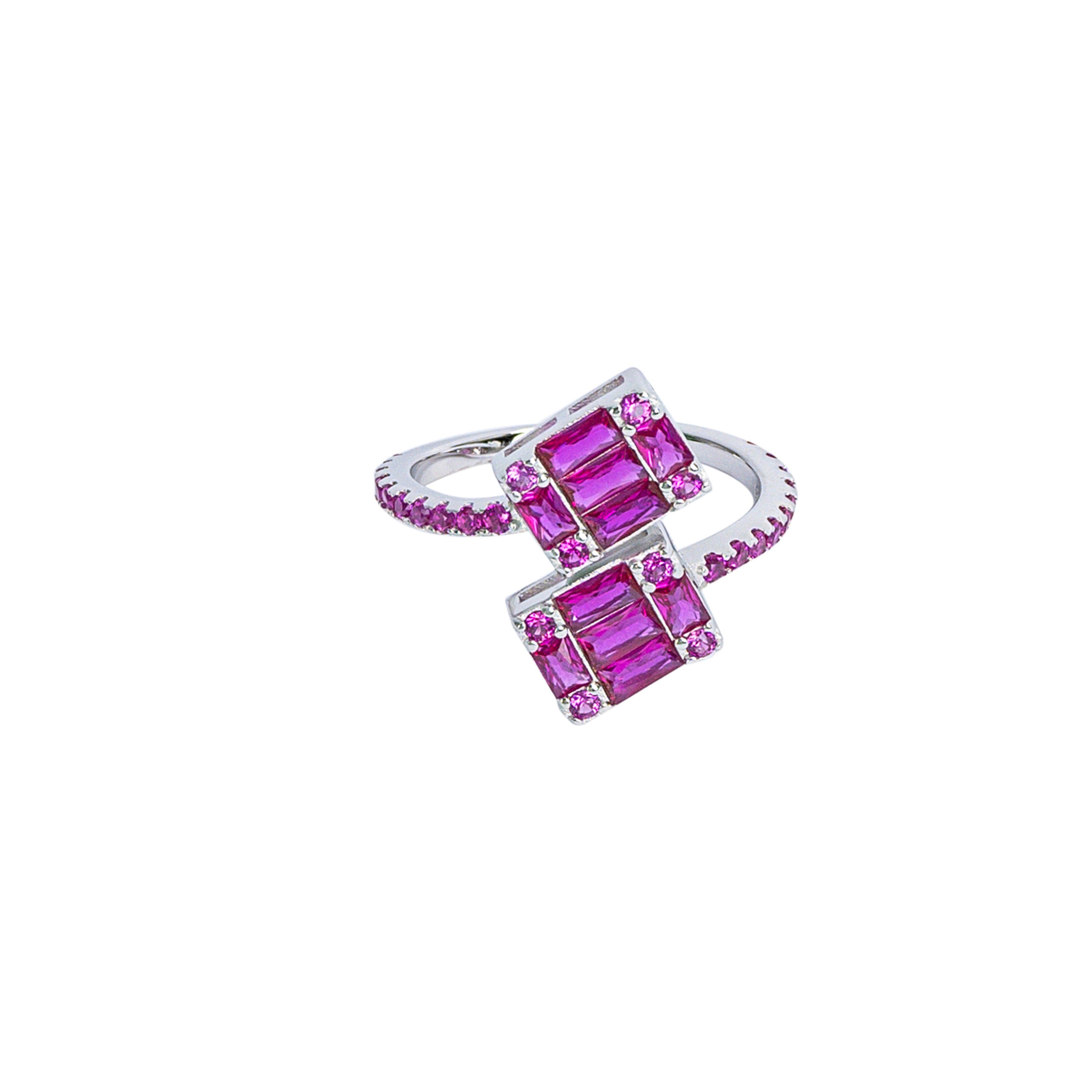 Starlette Adjustable Ruby CZ Statement Ring