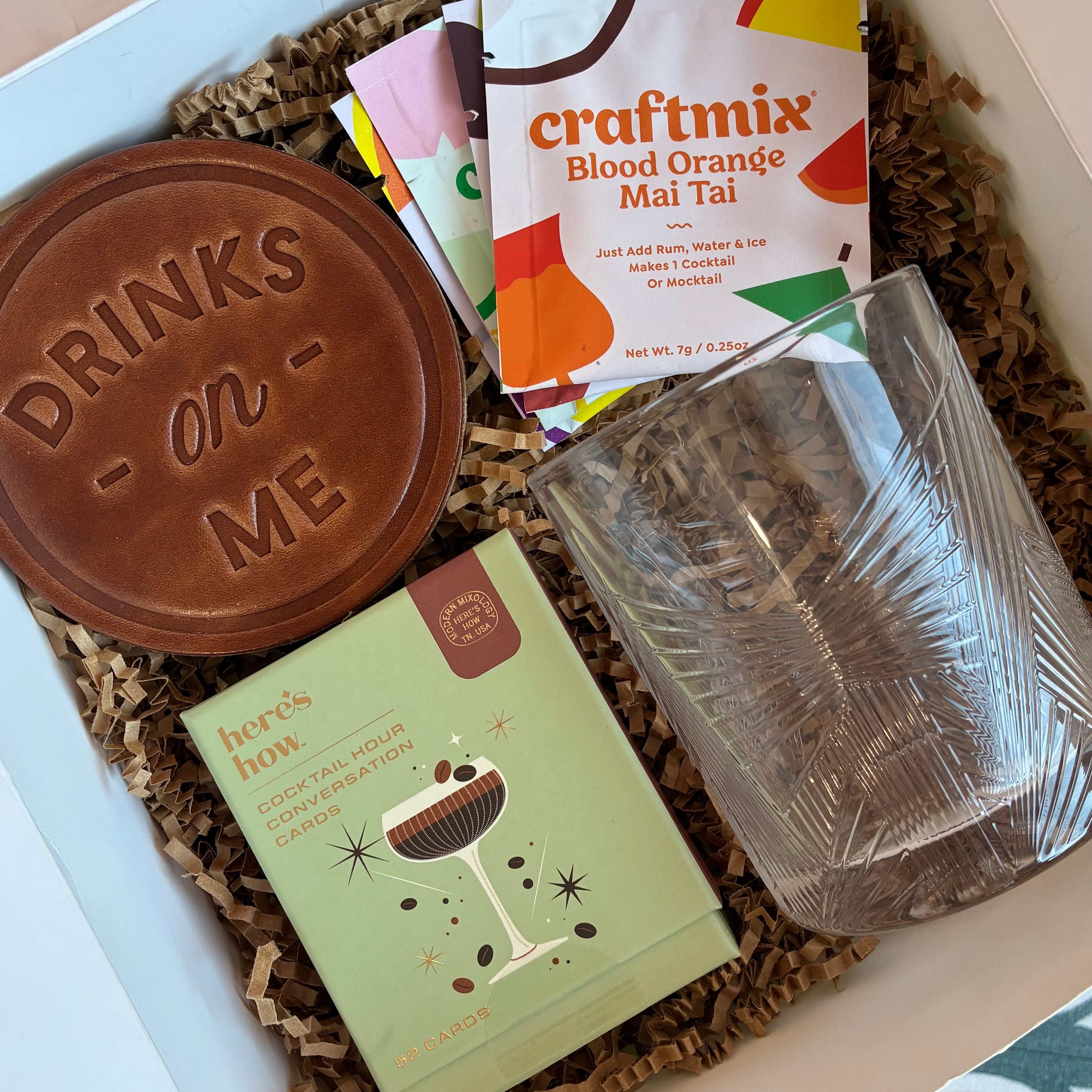 Retro Cocktail Hour Boxed Gift Set